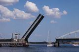 Zwodzony most Oddesund, Limfjord, Jutlandia, Dania