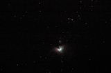 gwiezdne niebo, Bieszczady,Wielka Mgławica w Orionie