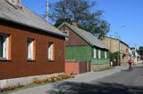 główna ulica w Pavilosta, Łotwa in Pavilosta village, Latvia