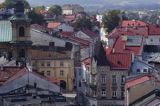 Przemyśl, Starówka, kamienice, panorama z Wieży Zegarowej