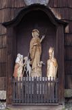 Rabka, Muzeum Władysława Orkana w zabytkowym drewnianym kościele pw św. Marii Magdaleny, scena na tyłach kościoła
