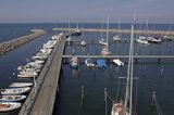 port jachtowy w Glowe na wyspie Rugia, Niemcy