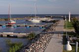 port jachtowy Ringsu, wyspa Ruhnu, Estonia Ringsu harbour, Ruhnu Island, Estonia