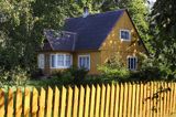 drewniany dom, wyspa Ruhnu, Estonia a house, Ruhnu Island, Estonia