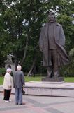 Ryga, pomnik łotewskiego pisarza i historyka literatury Andrejsa Upitsa, Łotwa