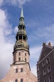 Ryga, wieża kościoła św. Piotra, Sv. Peterbaznica, Stare Miasto, Łotwa