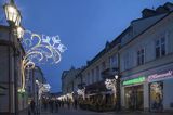 Rzeszów, ulica Tadeusza Kościuszki, dekoracje świąteczne