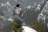 zima, skitouring w Tatrach, Tatrzański Park Narodowy Murań, widok z Murzasichla