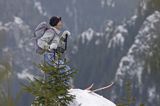 zima, skitouring w Tatrach, Tatrzański Park Narodowy Murań, widok z Murzasichla