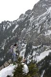 zima, skitouring w Tatrach, Tatrzański Park Narodowy Murań, widok z Murzasichla