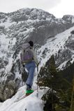 zima, skitouring w Tatrach, Tatrzański Park Narodowy Murań, widok z Murzasichla