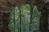 ruiny zamku Sobień, rezerwat Góra Sobień, Bieszczady