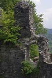 ruiny zamku Sobień, rezerwat Góra Sobień, Bieszczady