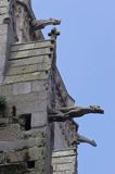 St. Malo, katedra St. Vincent, rzygacze, Bretania, Francja