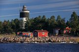 latarnia morska, wyspa Storjungfrun, Szwecja, Zatoka Botnicka