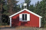 kaplica z 1600 roku, wyspa Storjungfrun, Szwecja, Zatoka Botnicka
