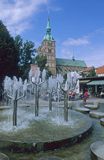 Fontanna na rynku, Stralsund, Niemcy