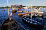 Sztokholm, łodzie w Blasieholmen