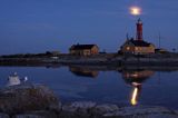 wyspa Utklippan, latarnia morska, szkiery koło Karlskrony, Blekinge, Szwecja