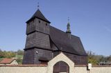 Beskid Wyspowy Szyk, drewniany kościółek pw. św. Stanisława Biskupa i św. Barbary pochodzi z I. poł. XVII w.