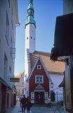 Tallin, uliczka Saiakang, Estonia