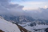 Tatry widok na południe ze Skrajnej Turni