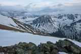 Tatry widok na południe ze Skrajnej Turni