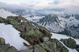 Tatry widok na południe ze Skrajnej Turni