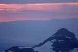 Tatry zachód słońca, widok ze Skrajnej Turni na Beskid