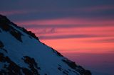 Tatry zachód słońca za Beskidem, widok ze Skrajnej Turni