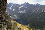 Morskie oko i Czarny Staw pod Rysami, Rysy, Tatry, panorama