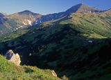 Łopata i Wołowiec, widok z Grzesia, Tatry Zachodnie