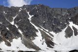 Tatry Dolina Pięciu Stawów, Nad Przednim Stawem, stożki piargowe