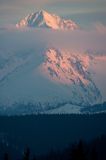 zima, widok na Tatry Wysokie Słowackie z Murzasichla