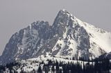 zima, Giewont, widok z Polany na Stołach, Tatrzański Park Narodowy