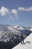 zima, skitouring na Jamborowwym Wierchu, Tatrzański Park Narodowy Murań, widok z Murzasichla