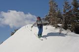 zima, skitouring na Jamborowwym Wierchu, Tatrzański Park Narodowy Murań, widok z Murzasichla