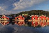 wioska rybacka na wyspie Trysunda, Szwecja, Zatoka Botnicka, Hoga Kusten, Wysokie Wybrzeże