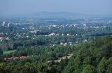 Widok z Równicy na Ustroń, Ustroń, Beskid Śląski, Polana