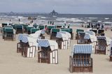 molo i plaża w Heringsdorf na wyspie Uznam, Niemcy