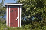 Toaleta na wyspie Valassaaret, Archipelag Kvarken, Finlandia, Zatoka Botnicka