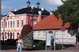 plac ratuszowy w Ventspils, Windawa, Łotwa Ventspils, Latvia