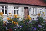 dom i kwiaty w Ventspils, Windawa, Łotwa Ventspils, Latvia