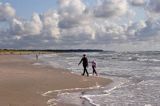 plaża w Ventspils, Windawa, wybrzeże Bałtyku, Łotwa the beach, Ventspils, Latvia