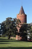Gęsia Wieża w Vordingborg, pozostałość zamku, Storstrommen, Zelandia, Dania