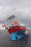 jacht na osuchu w czasie odpływu i mud walking, wycieczki piesze po osuchach na morzu, Warffumerlaag koło Noordpolderzijn, Fryzja, Waddenzee, Holandia