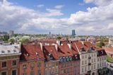 Warszawa panorama Warszawy z wieży koscioła św. Anny, budynki przy Krakowskim Przedmieściu