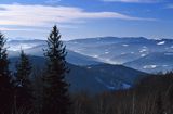 widok z Rówinicy na Beskid Śląski