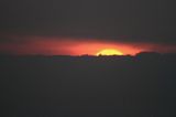 zachód słońca za chmury nad Notecią, Wielkopolska