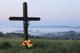 krzyż przydrożny koło wsi Wydrna, Pogórze Dynowskie